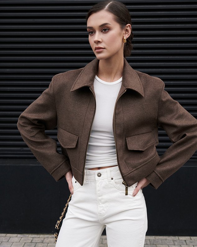 
                    Jacket made of coat fabric 41
                  